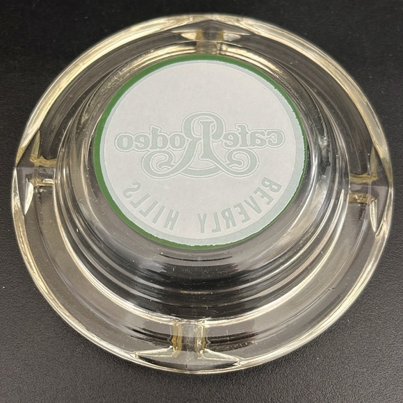 Vintage Cafe Rodeo Beverly Hills Glass Ashtray Excellent Condition No Chips - Picture 2 of 4